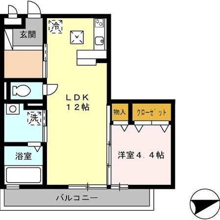 SEJOURウエノ（Ｄ）の物件間取画像